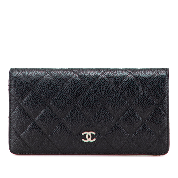 Pre-Loved Chanel CC Quilted Caviar Long Wallet - Picture 1 of 11